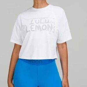 lululemon athletica White Crop Top